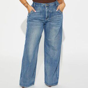 Fashion Nova Calling It Off, Baggy Jean Size 16 PLUS Womens NWT